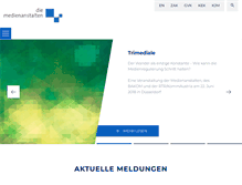 Tablet Screenshot of die-medienanstalten.de